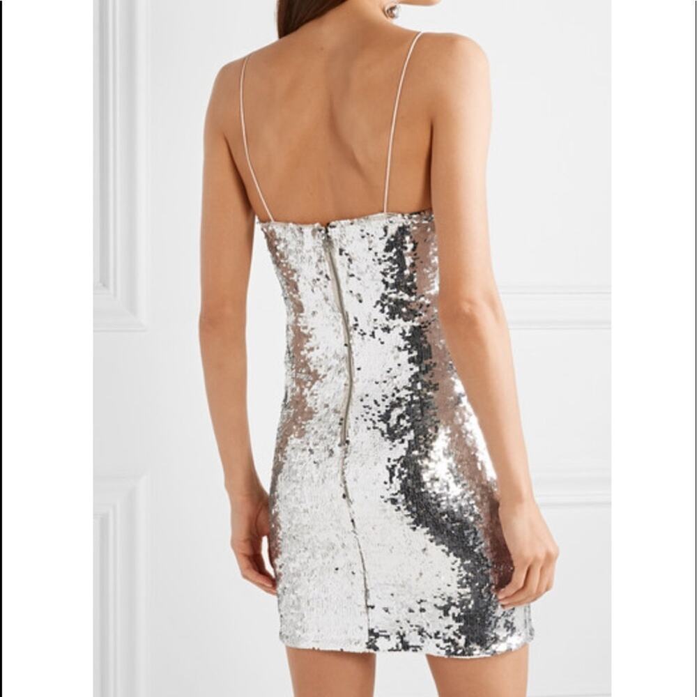 Alice + Olivia Giselle Sequins Dress. - Picture 3 of 8